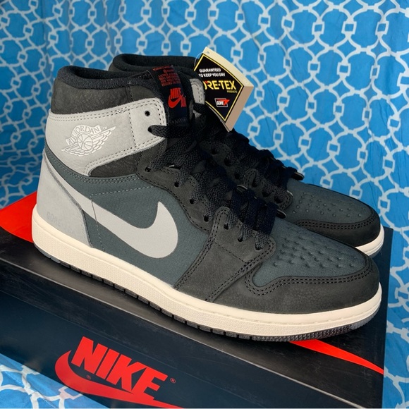 Nike Air Jordan high Mens size Shadow element gore-tex black